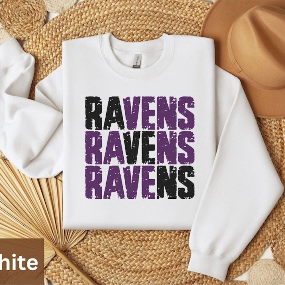 Ravens Football Sweatshirt Retro NFL Baltimore Football Crewneck Gift For Fan 79